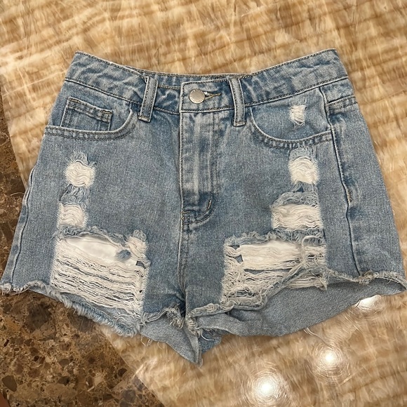 Shein Girls Jean Shorts - Picture 1 of 5
